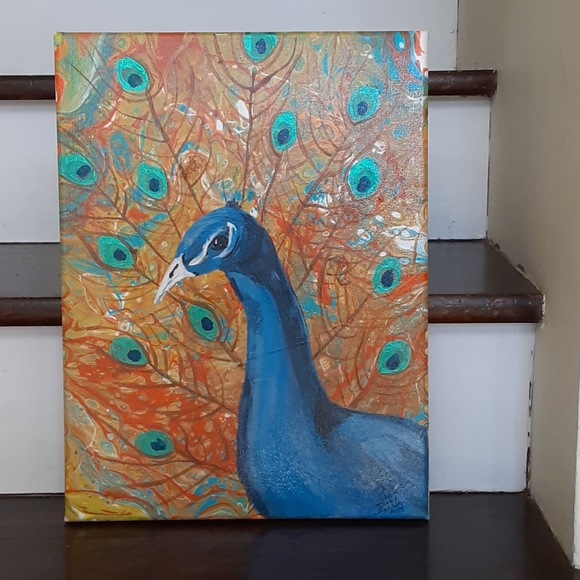 Other - Original painting mystic peacock